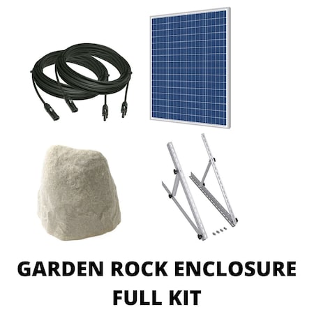 Cutting Edge Power 150W Fortress Stealth Solar Generator Kit Garden Rock / Full Kit 701575492053
